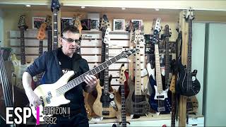 Video thumbnail for Rare MIJ Basses: ESP Horizon II 1992 BASS DEMO / BASS REVIEW by Bass Japan Direct