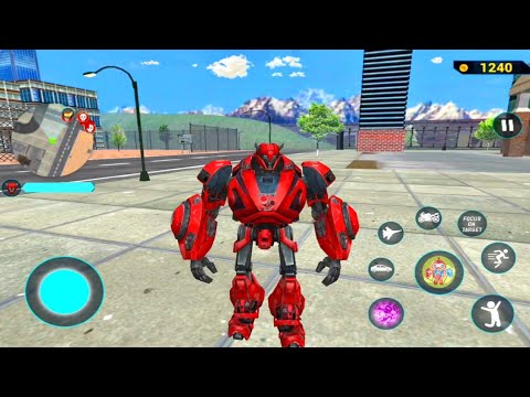 Red Mirage Multiple Transformation Jet Robot Car Game 2020 - Android Gameplay
