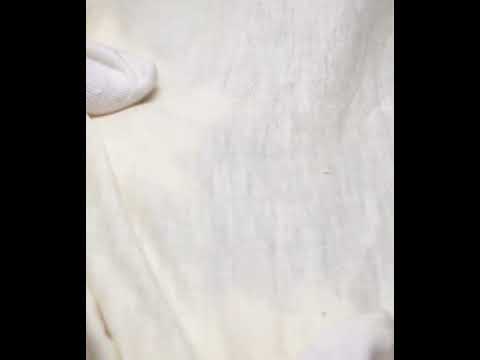 Plain White Silk & Linen Blend 130 GSM Handwoven Fabric 42 — video