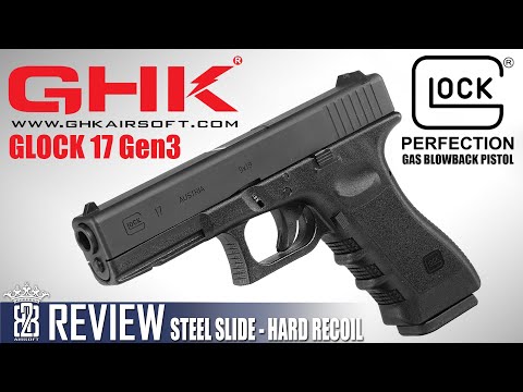Umarex / GHK GLOCK 17 Gen3 GBB Hard Kick - Steel Slide Review Deutsch