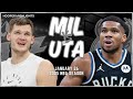 Milwaukee Bucks Vs Utah Jazz Full Game Highlights Jan 27 2025 NBA Season