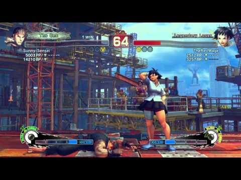 SSF4: Sunny-Sensei (Ryu) vs TheRedMage (Makoto) - Match 4