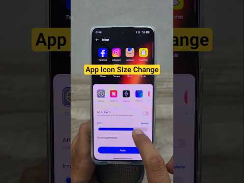 realme app icon size change #icon #realme #techtips