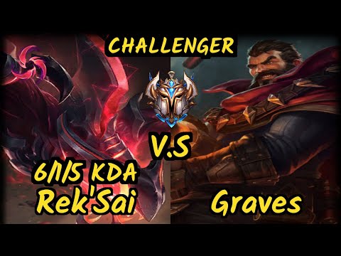 HL Cariok (REK'SAI) vs GRAVES - 6/1/5 KDA JUNGLE CHALLENGER GAMEPLAY - BR