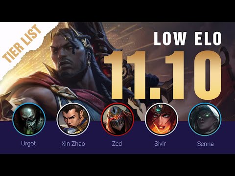 Season 11 LOW ELO LoL Tier List Patch 11.10 by Mobalytics - League of Legends