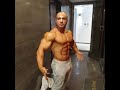 2day after bodybuilding competition posing practise البطل بعد البطوله بيومين كمال اجسام تمرين عرض