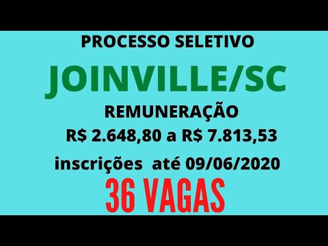 PROCESSO SELETIVO JOINVILLE 2020