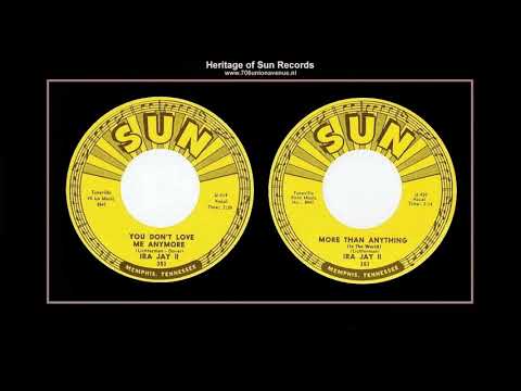 (1960) Sun 351 ''You Don't Love Me Anymore'' b/w ''More Than Anything'' Ira Jay II