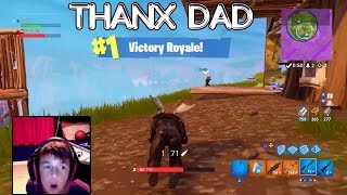 Crazy Fortnite Father & Son Team (Dad Pulls The Clutch Win) Colinator