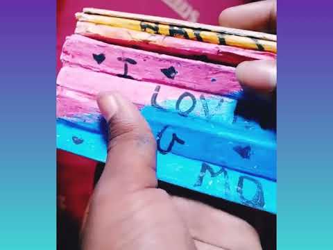 easy foldable Ice cream stick gift for Mother's Day