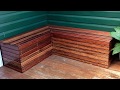 DIY Bench Seat Build - Recycled Hardwood Slats