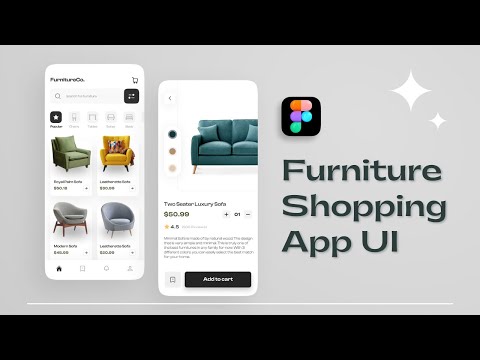 Furniture Shopping App Concept in Figma | Step by Step Tutorial