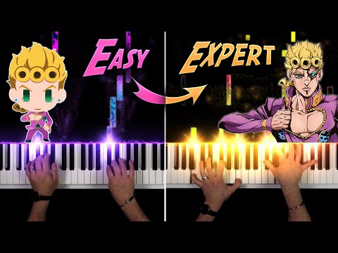 Giorno's Theme | EASY to EXPERT But...