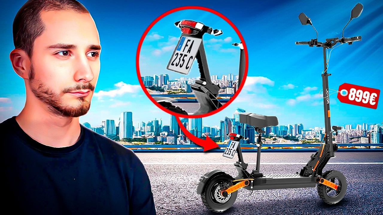 Joyor S8E : Ruler Légalement à 45 km/h !! (avec une plaque) Bonne idée?! J'ai des doutes...