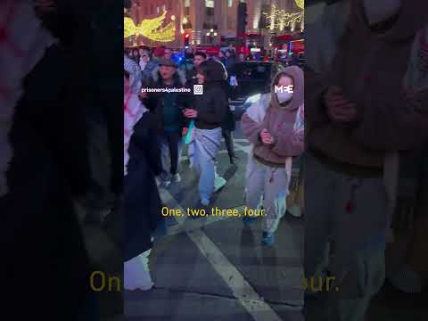 Greta Thunberg joins protest in London in support of Palestine Action hunger strikers