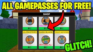 HOW TO GET ALL GAMEPASSES IN BLOX FRUITS FOR FREE!