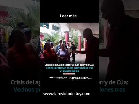 Crisis de agua en Lecumberry de Cúa: Duran hasta 21 días sin vital líquido