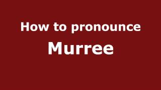 How to pronounce Murree