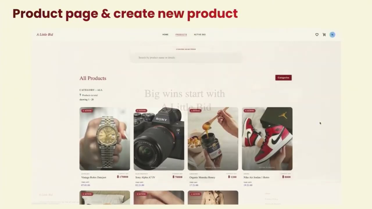A Little Bid - Online Auction Platform