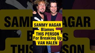 THIS is who Sammy Hagar Blames for His Van Halen Departure #eddievanhalen #classicrock #rocknroll