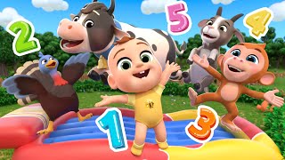 Five Little Monkeys/Donkeys Jumping on the Bed | Learn Counting | Lalafun Nursery Rhymes &amp;Kids Songs