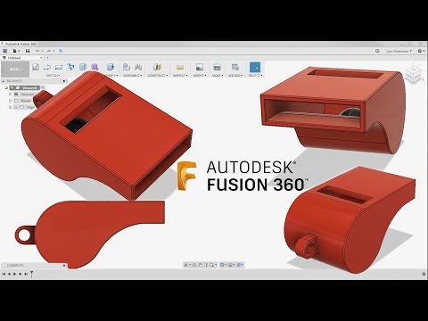 Fusion 360 Absolute Beginner - How To Model a Whistle - Last Nights Facebook Livestream