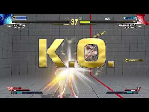 Rage Quitter (MoP-Orion) Chun-Li vs Cammy (dragonericPSN) - SFV