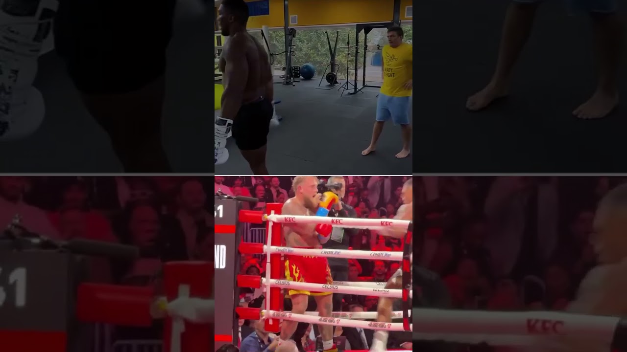 Oleksandr Usyk worked with Anthony Joshua on the right hand that knocked out Jake Paul 👀