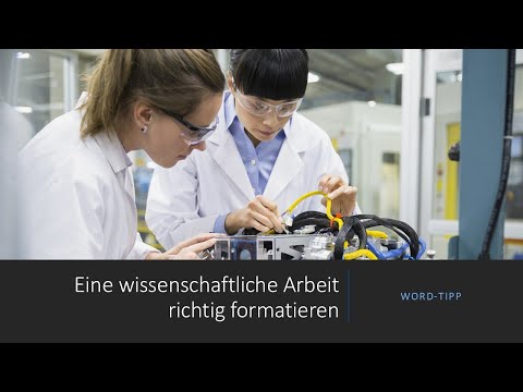 Word-Tipp: Eine wissenschaftliche Arbeit richtig formatieren
