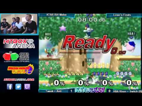 KTAR 14 Melee Doubles HBA Risen + Nucleus Switch vs Tweek + Anti Loser's Finals