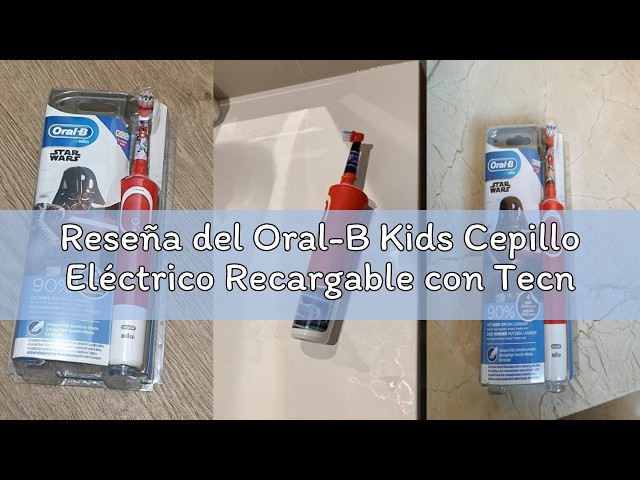 Vídeo relacionado con Oral-B Junior Cepillo De Dientes Eléctrico, 1 Mango Recargable De Star Wars Con Tecnología De Braun, 1 Cabezal de Recambio, Apto Para Niños Mayores De 6 Años