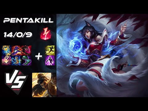 MID Ahri vs Akshan [PENTAKILL] - EU Grandmaster Patch 25.20