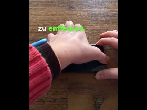 Schutzfolie perfekt anbringen Schutzglas für iPhone