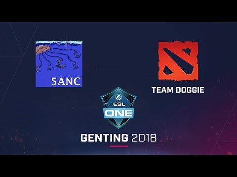 Dota 2 - 5ANC vs Team Doggie - Game 3 - Ro12 - ESL One Genting 2018 EU Qualifier