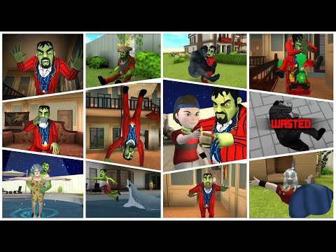 Scary Stranger 3D - Failed Ending Vs Good Ending - All Levels