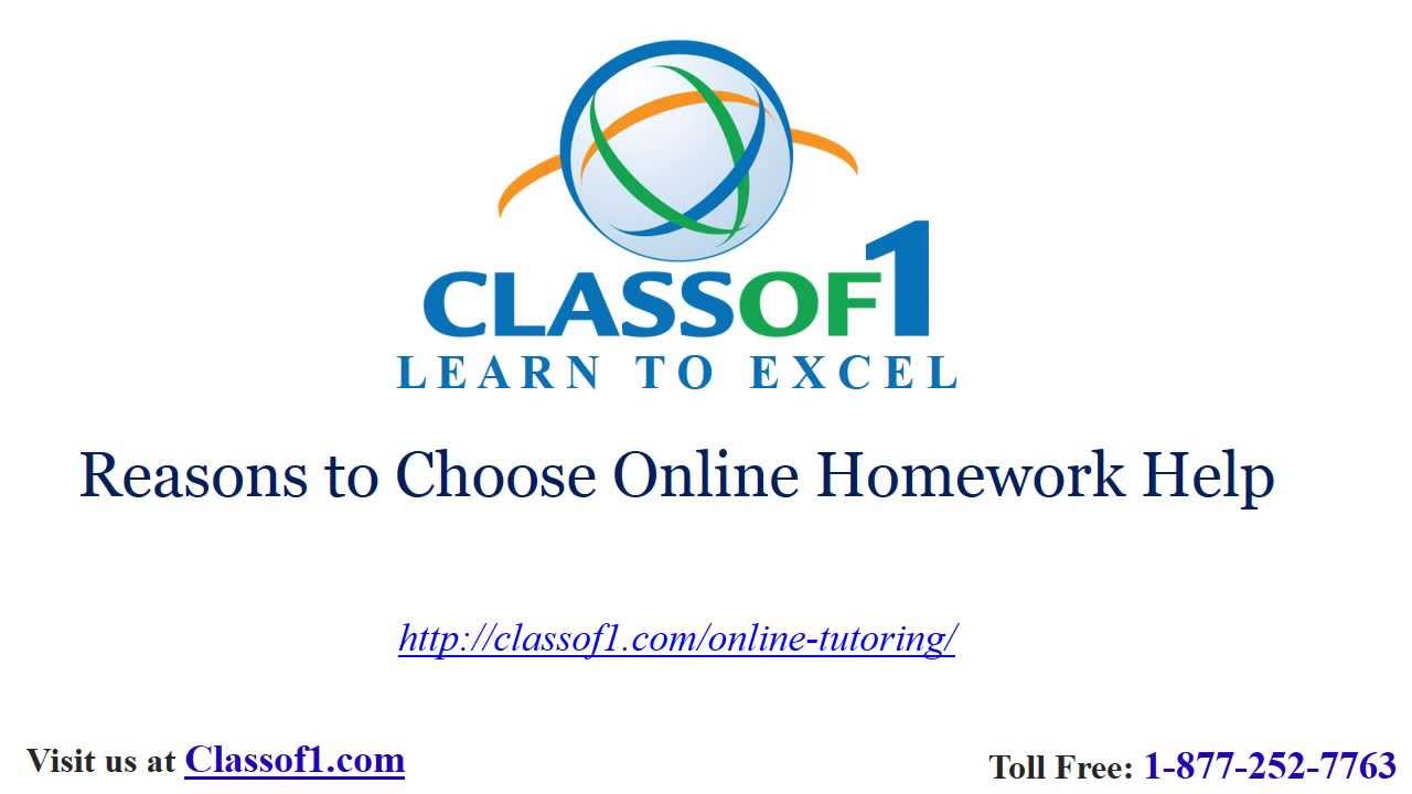 Reasons to Choose Online Homework Help