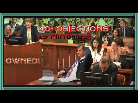 Amber Heard's Lawyer SHUT DOWN! 40+ OBJECTIONS Within 19 MINUTES! (Camille Vasquez)