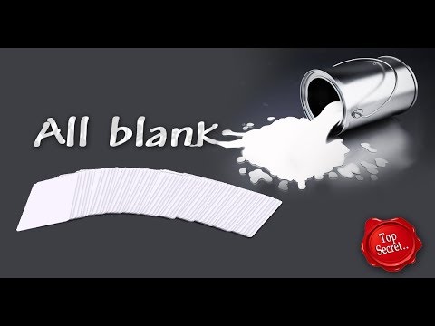 Voir la vidéo All Blank Bleu