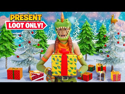 THE PRESENTS LOOT *ONLY* Challenge in Fortnite!