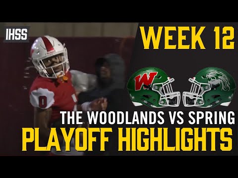 The Woodlands vs Spring - 2023 Week 12 Football Highlights