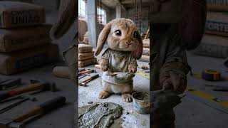 Poor Bunny Worked Hard to Buy Books for Kids🏠💖#shorts #animation #emotional