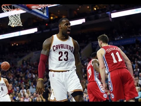 LeBron James Full Highlights 2015.11.02 vs 76ers 22 Pts 11 Asts Youngest To 25k Pts!
