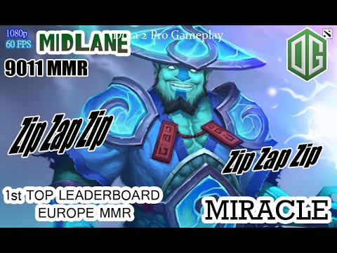 Dota 2 | OG Miracle Play As Storm Spirit | Unkillable | 1st Top Leaderboard Europe