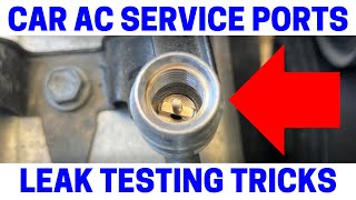 How To Test Car AC Service Port Valves For Leaks