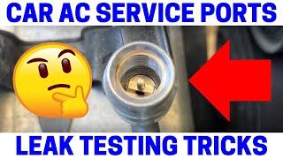 How To Test Car AC Service Port Valves For Leaks