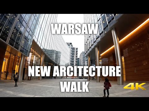 Warsaw, Poland: Walking Tour (Ultra HD 4K 60 FPS) Ambient ASMR City Walk