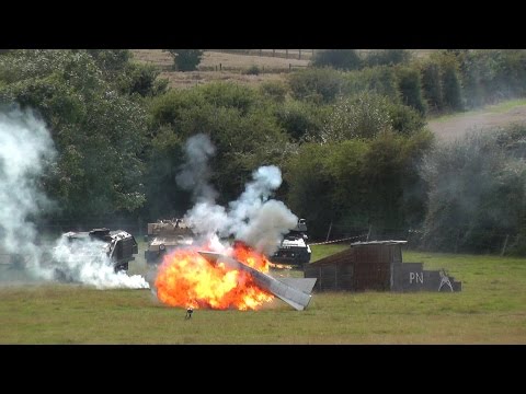 CVRT Firepower in Mock Military Battle - Explosions !!!!