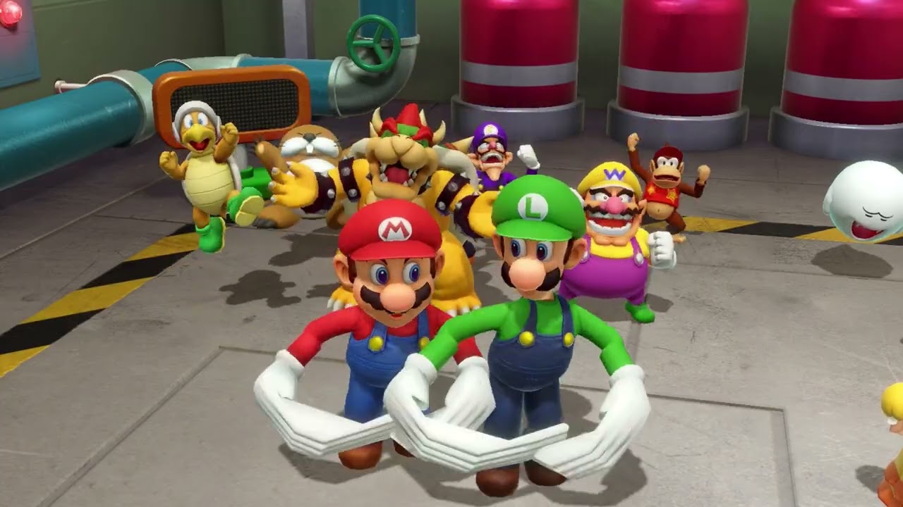 スーパーマリオパーティ 巨大王子vs巨大姫 マリオとルイージvsピーチとデイジー