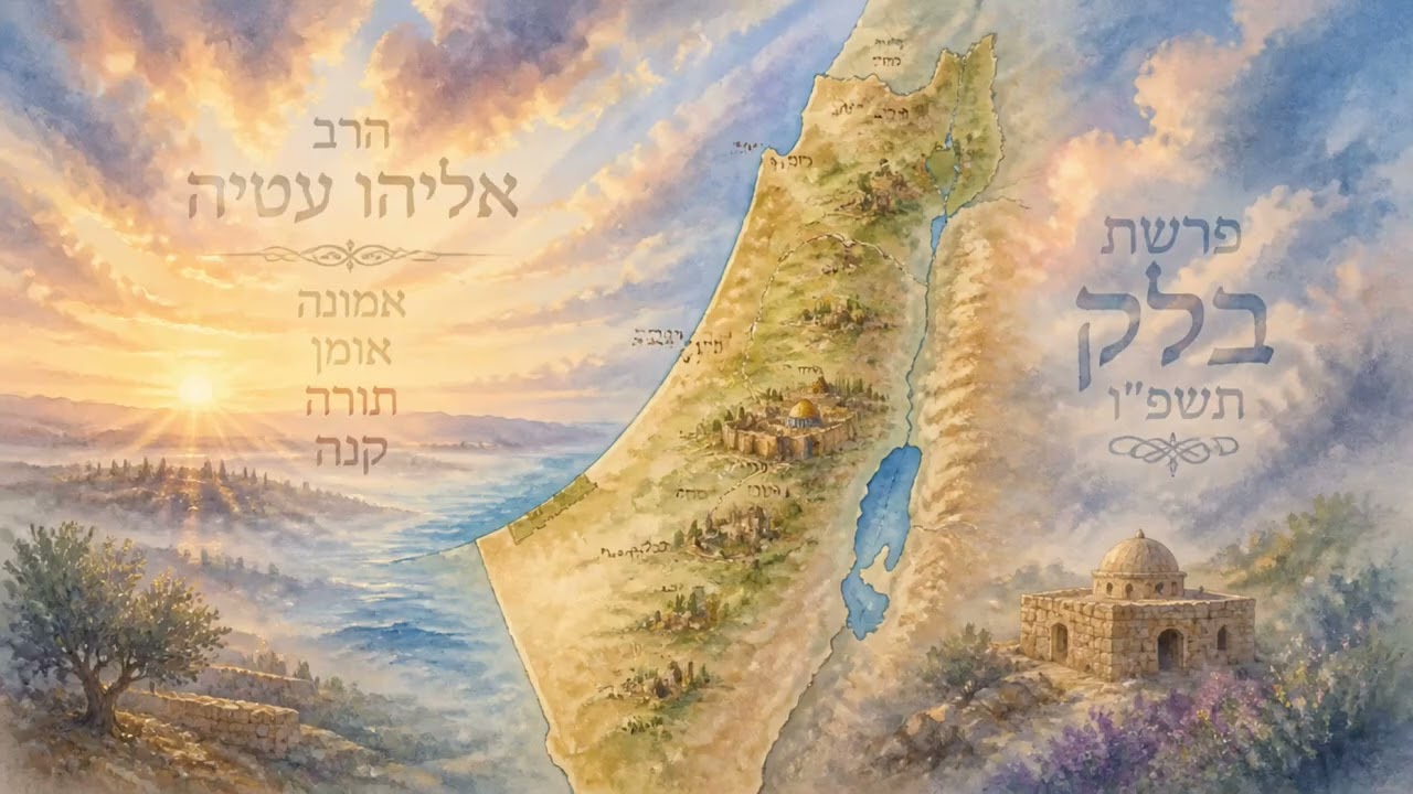 הרב אליהו עטיה - אמונה אומן - תורה קנה ‏- בלק תשפ''ו