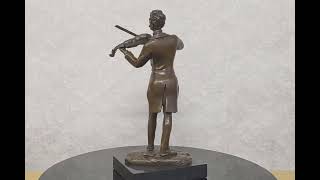 Bronzová socha Houslista – Strauss